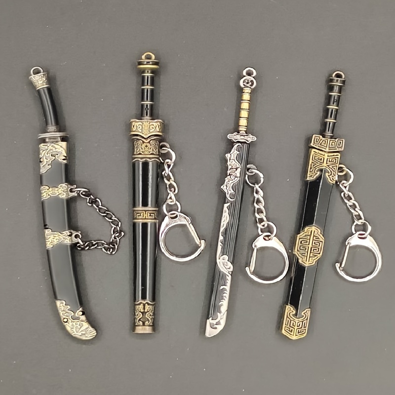 

Ancient Famous Sword Metal Toy Key Chain For Men, Ideal Choice For Gifts (tool Model, Not A Real Sword)