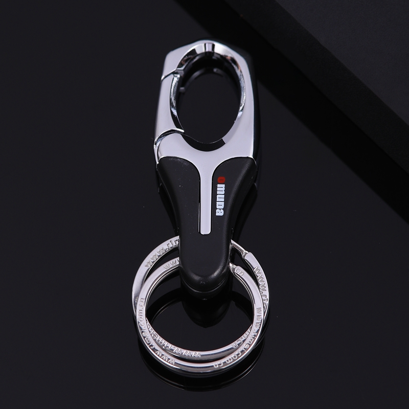 New Fashion Men's Car Waist Hanging Metal Keychain, Metal Key Ring
