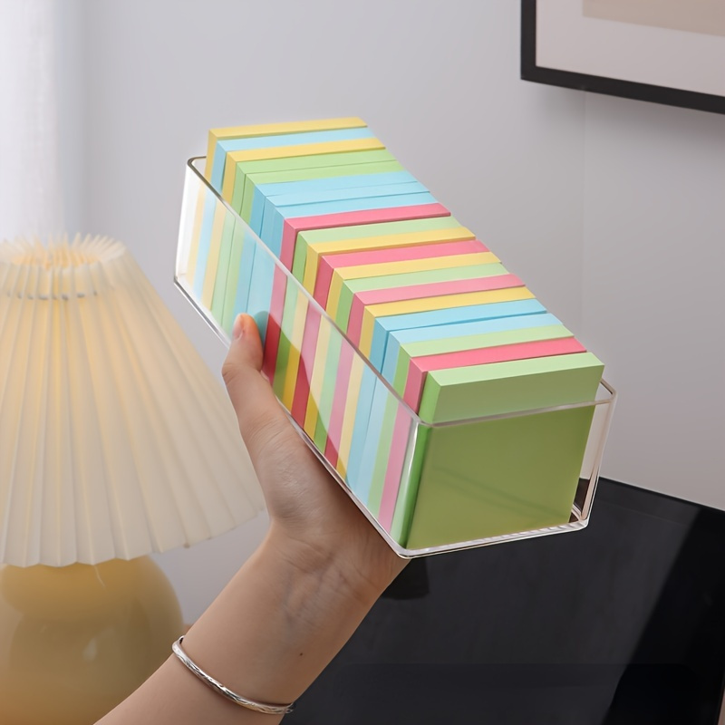 Rotating Creative Folding Storage Sticky Note Box 1 Mini - Temu