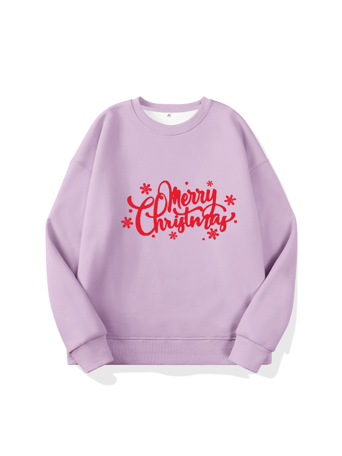 Merry Christmas Print Solid Hoodie, Casual Every Day Sweatshirt For