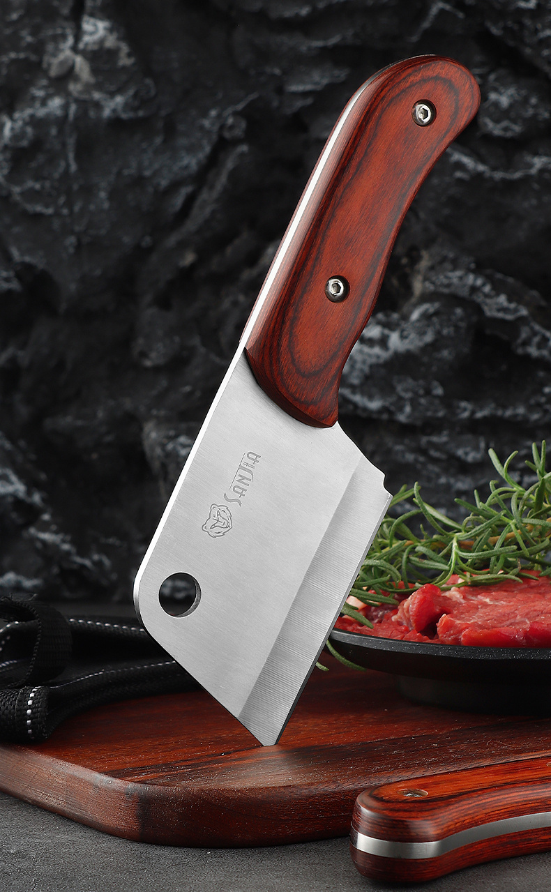 1pc outdoor cooking knife kitchen fruit knife home peel knife cucumber knife outdoor bbq eating meat knife handle meat knife multi use knife details 0