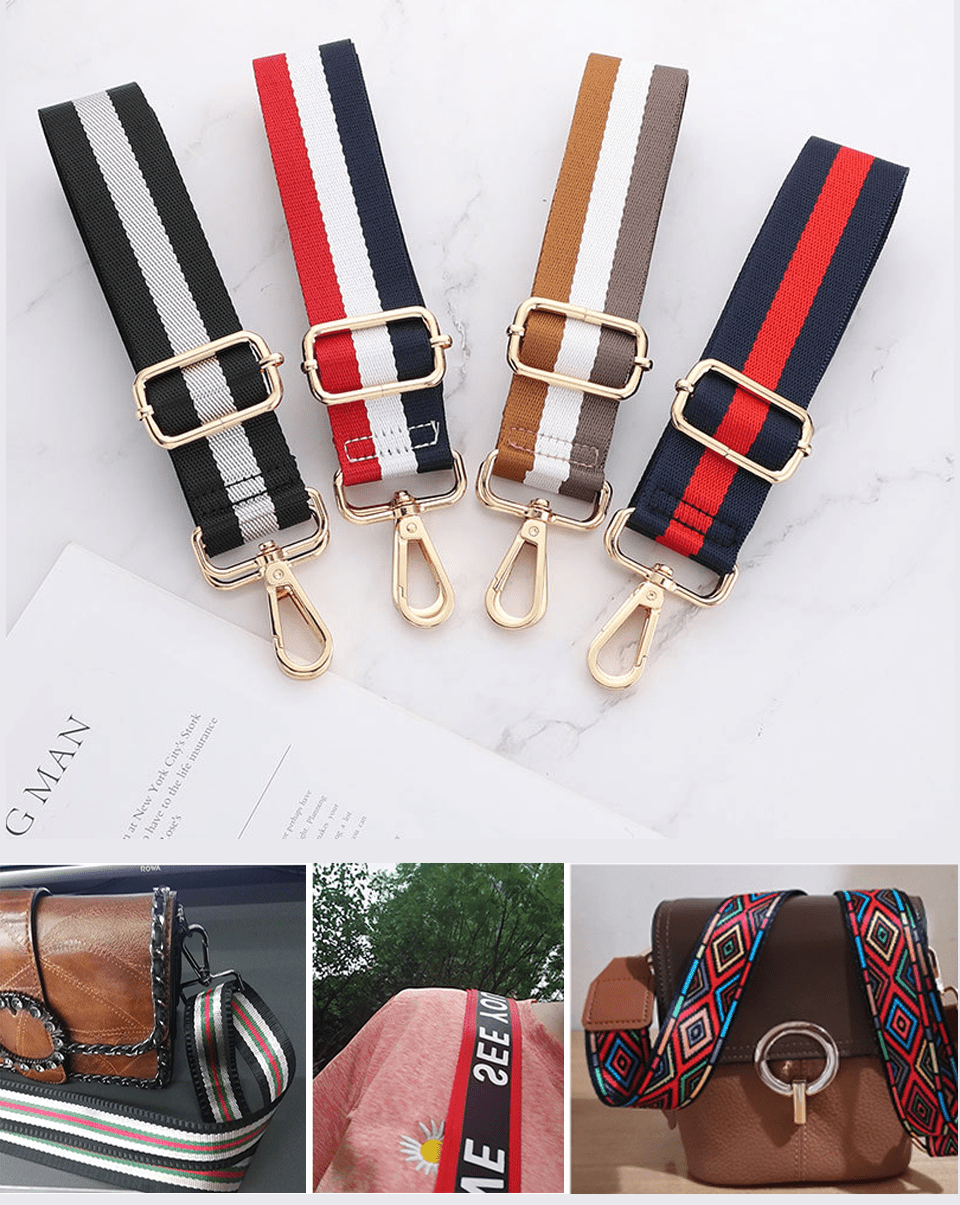 Colorful Shoulder Bag Strap Adjustable Strap Crossbody Bag - Temu