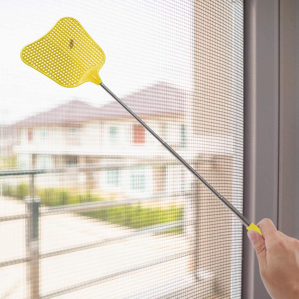 1pc Fly Swatters Telescopic Extendable Fly Swatter Prevent Mosquito