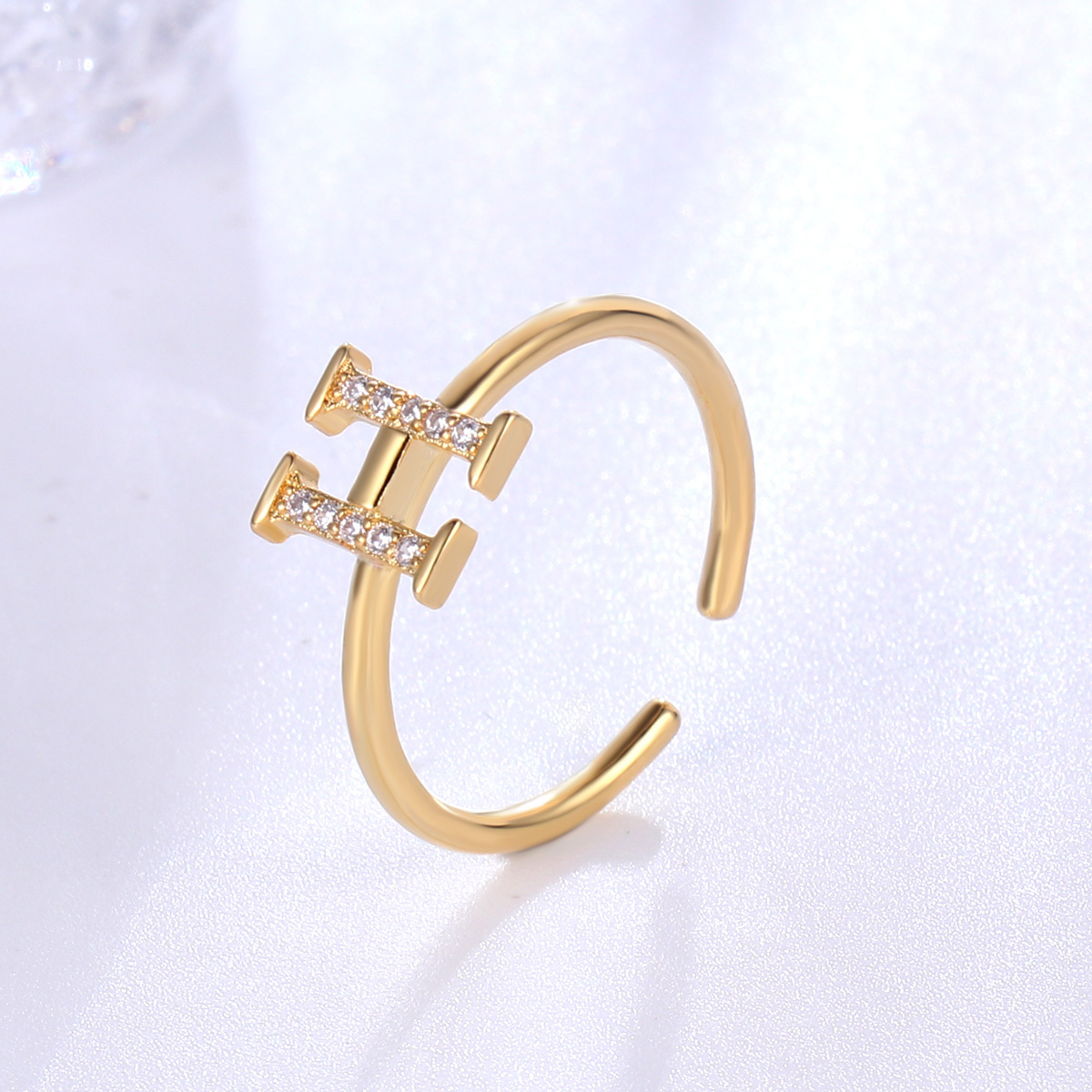 Jonc "Des étoiles Plein Les Yeux" Acier Inoxydable - Doré