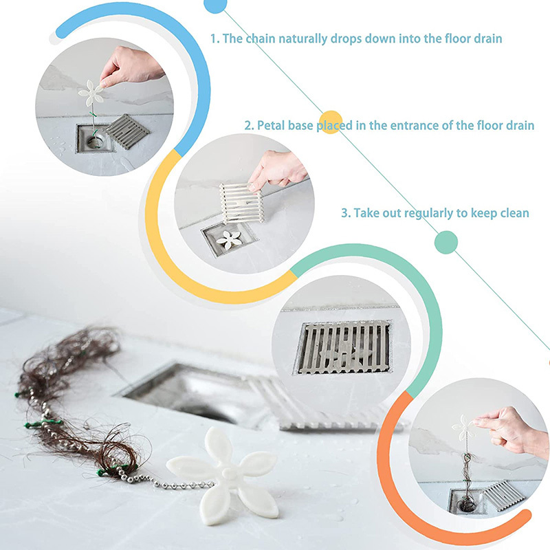 DrainWig Shower Drain Hair Catcher, Disposable Drain Protector