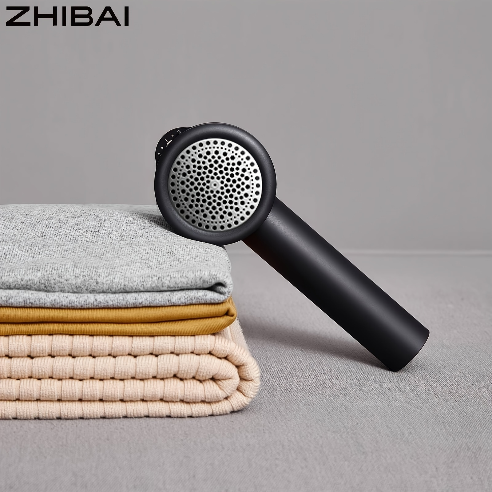 Upgrade Your Clothes & Furniture with ZHIBAI Rechargeable Fabric Shaver - 5 High Gears Adjustment & 2 Replace Blades - Perfect Christmas Gift!