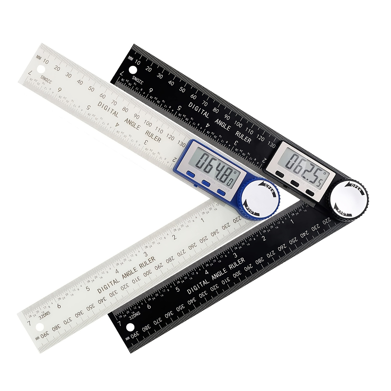 1pc Stainless Steel Digital Angle Ruler, Woodworking Measuring Tool, High  Angle Measurement, Angle Finder With Lcd Display (7 Inches/20 Centimeters)
