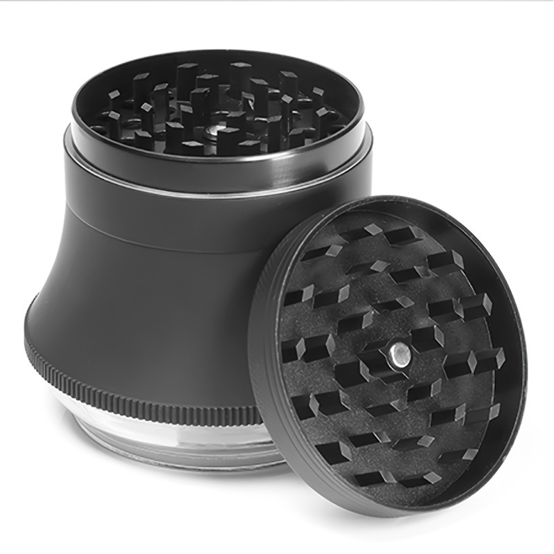 Large Five layer Black Metal Tobacco Grinder Portable Metal - Temu