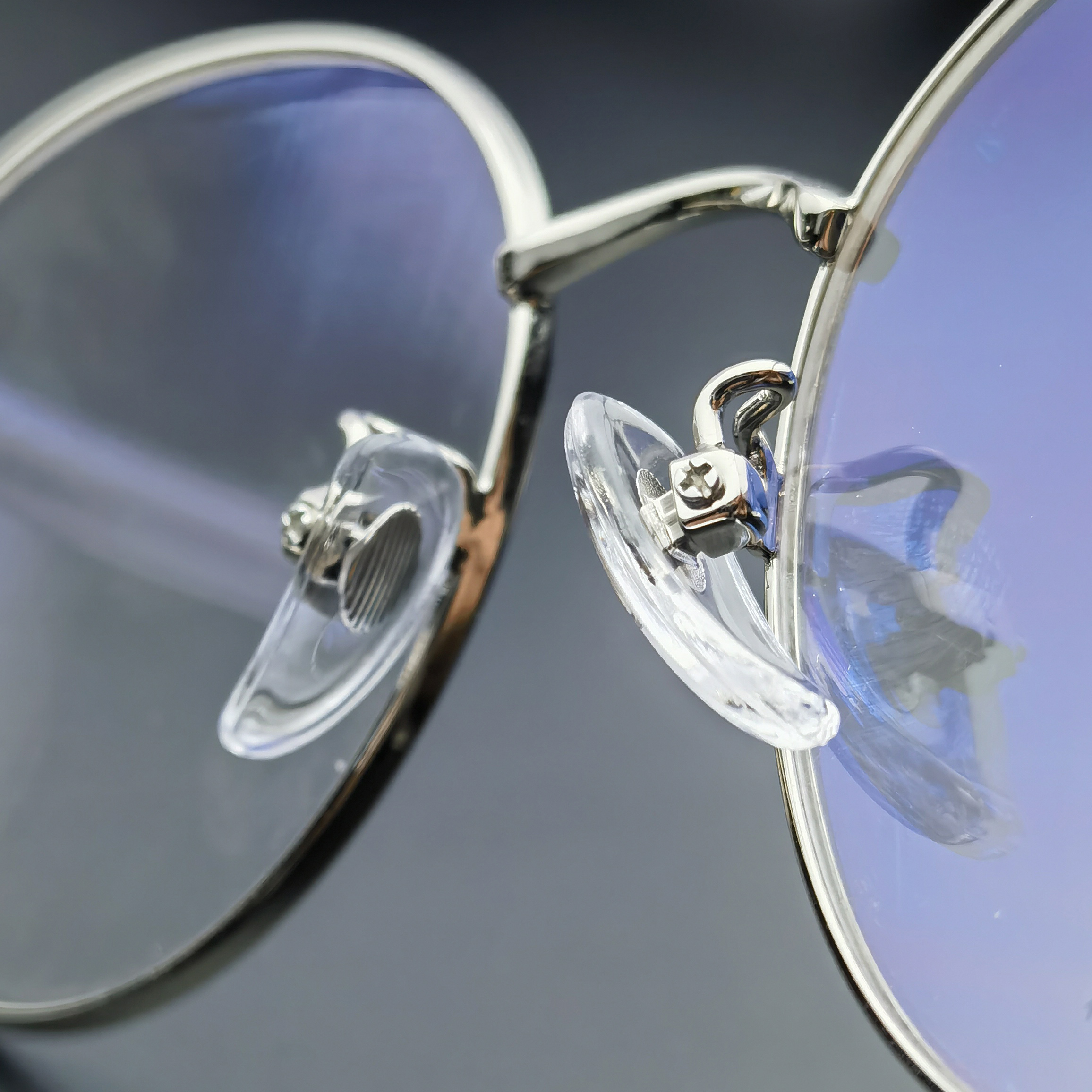 5 Pairs Metal Sunglasses Nose Pads Curved Silicone Glasses Nose Pads