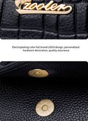 womens embossed shoulder bag fashion zipper satchel bag square crossbody flap purse details 10