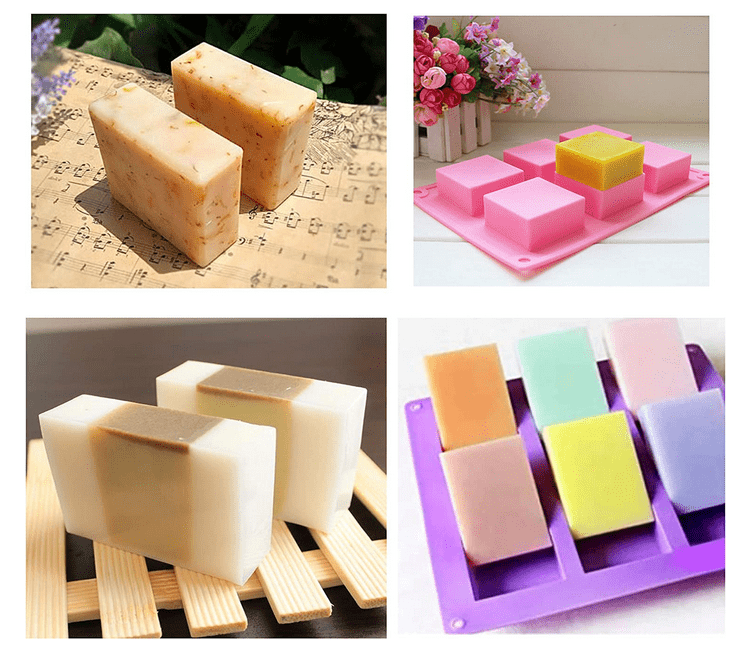 Silicone Soap Molds [Rectangular Loaf] Handmade Sopa Molds - Non