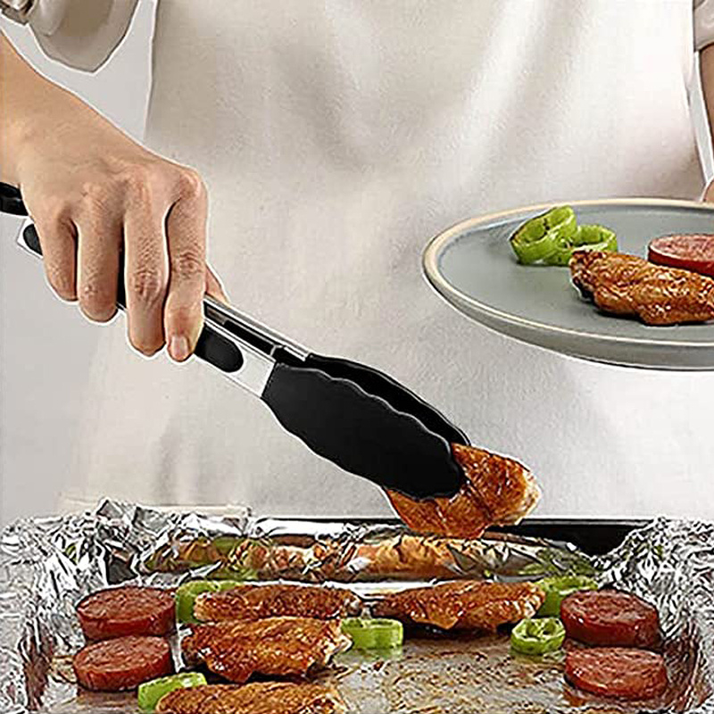 Food Grade Silicone Grill Tongs Barbecue Tongs Steak Clip Temu