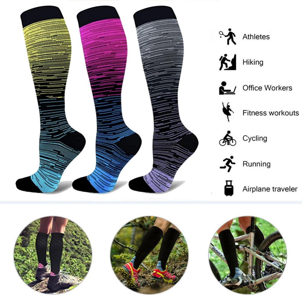 Compression Knee High Socks Men Women Football Hiking Temu Australia