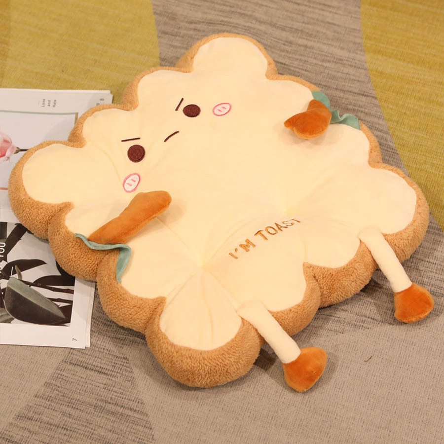 Comfortable Cartoon Toast Cushion For All Seasons Perfect - Temu
