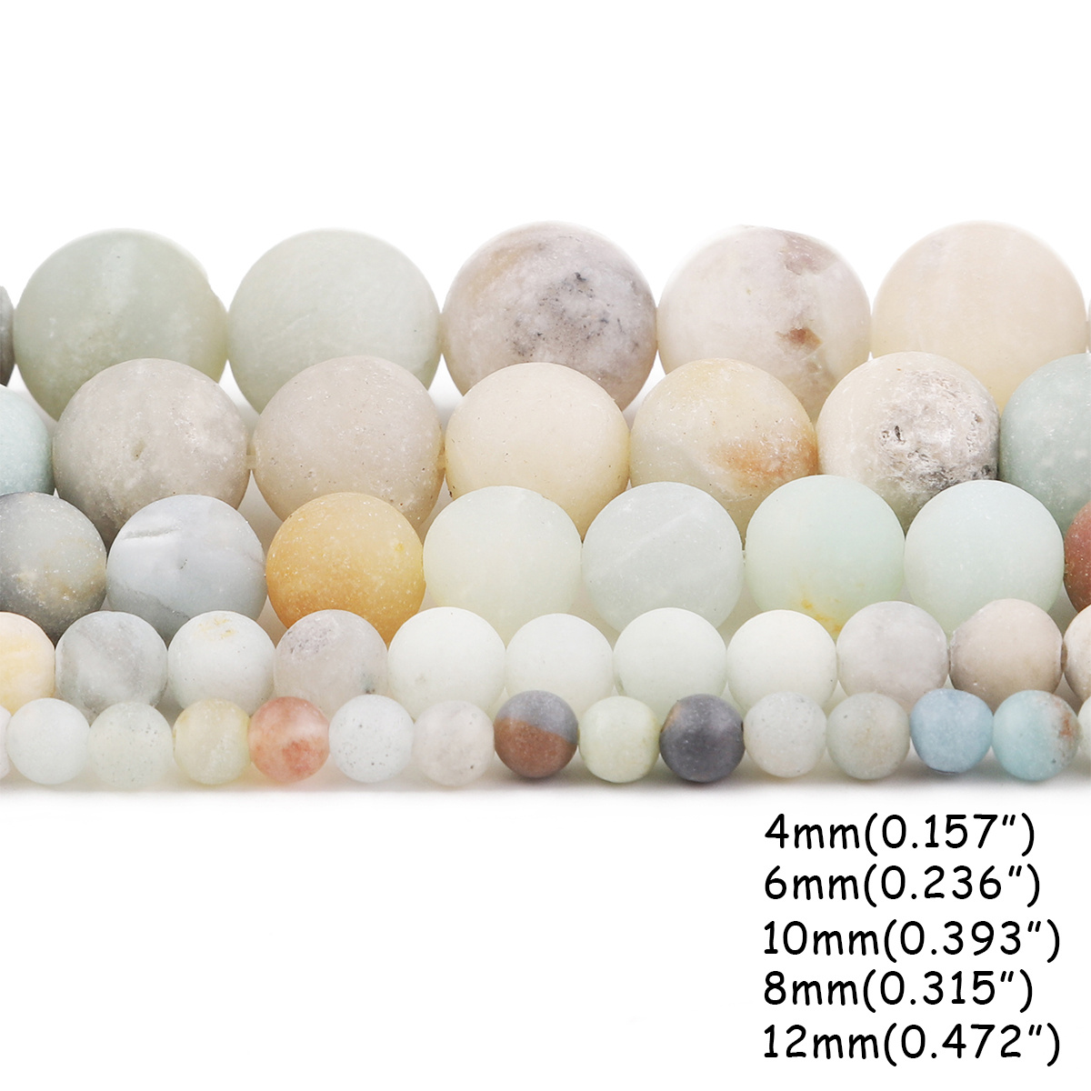 4/6/8/10/12mm Natural Green Aventurine Round Gemstone Loose Beads