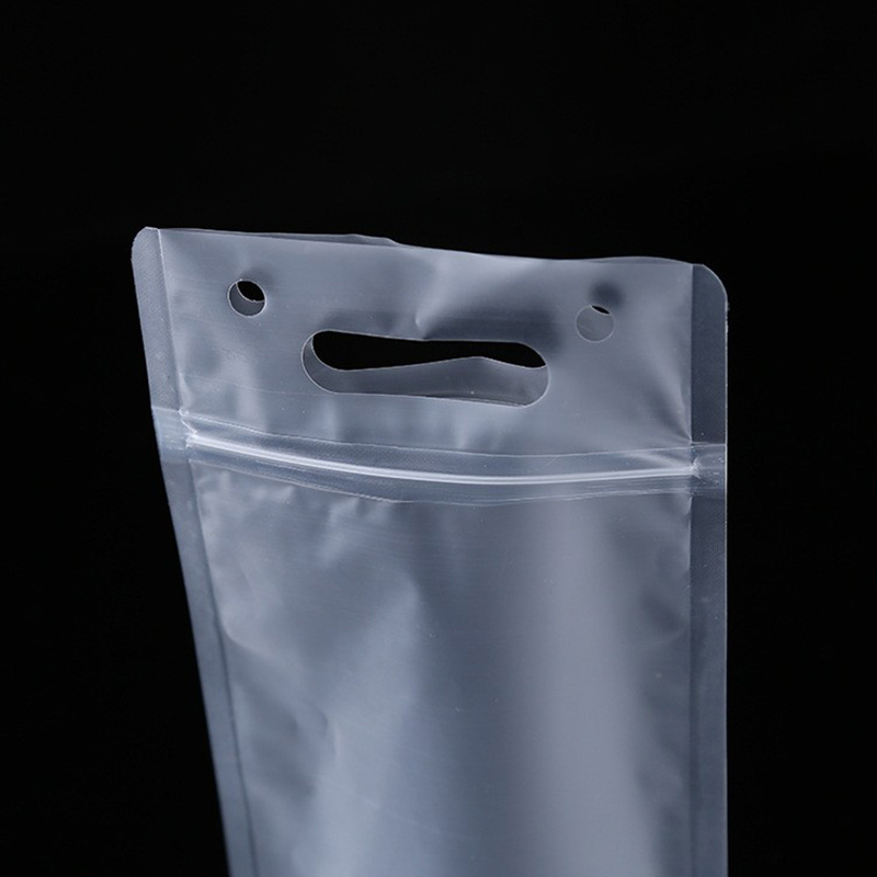 50 Pcs Muka 16 OZ Disposable Smoothie Pouches,Reclosable Zipper Clear Drink  Pouches Bags 