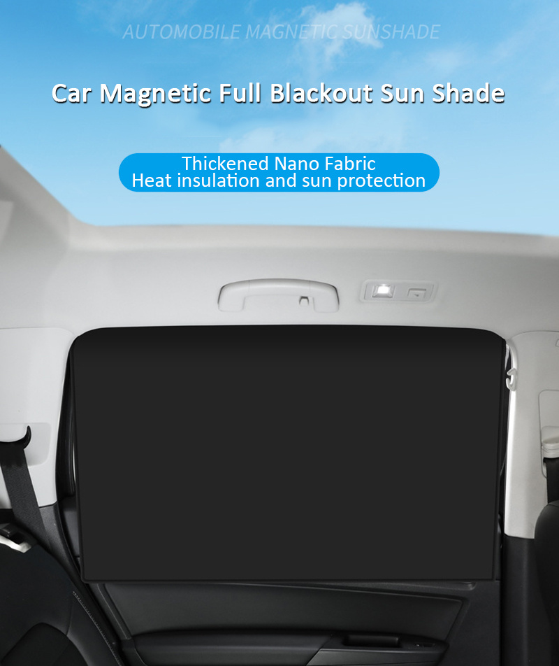 Rideau magnétique pare-soleil pour voiture, protection solaire réglable,  feuilles solaires UV A2