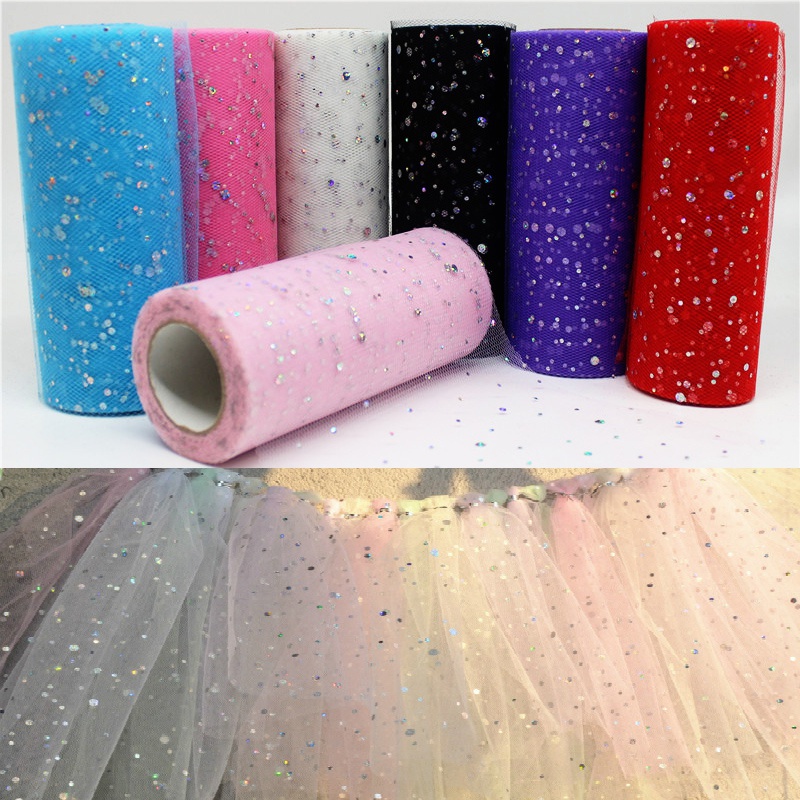 Organza Fabric Tulle 29cmx25M Tulle Rolls Spool for Wedding Party