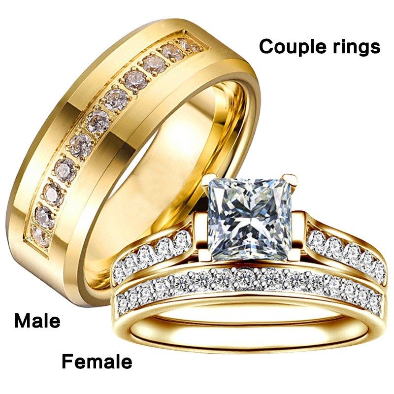 Couple Rings, Wedding Engagement Rings - Temu