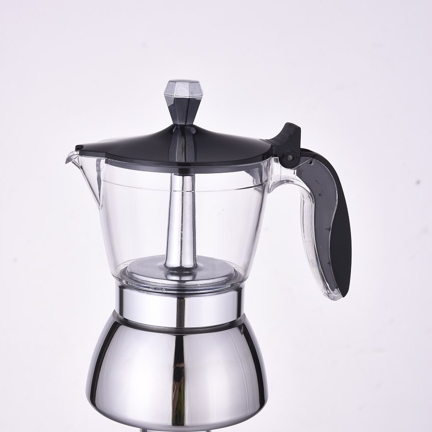 Tebru Stovetop Maker,Large Capacity Electric Moka Pot Stovetop Coffee Maker  Coffee Percolator(EU Plug),Large Capacity Moka Pot 