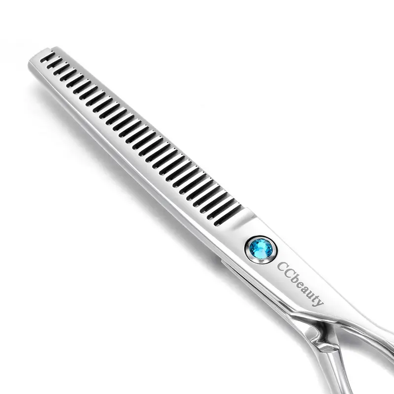 hair cutting scissors stainless steel barber scissors professional salon barber haircut for women man kids home and family use with one comb details 6