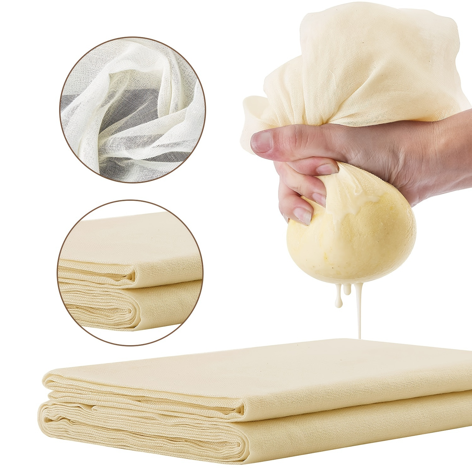 Fermentaholics Unbleached Grade 90 Cheese Cloth for Straining - Cheesecloth  