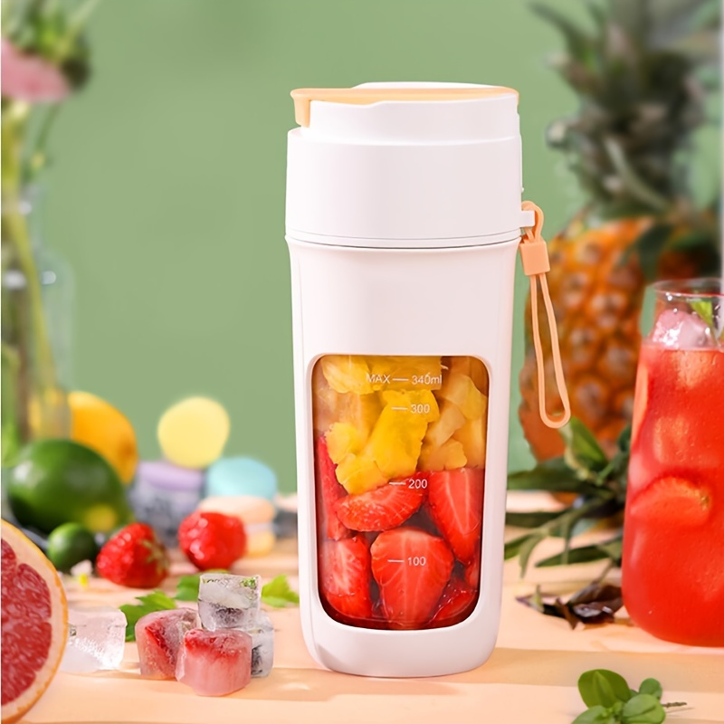 Portable Wireless Blender: 8-Blade USB Travel Juice Cup with Powerful  3000mAh Rechargeable Battery