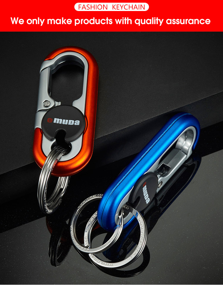 HONEST Metal Spring Clip Keychain Porte-clés de voiture Boucle de  suspension à la taille (doré)