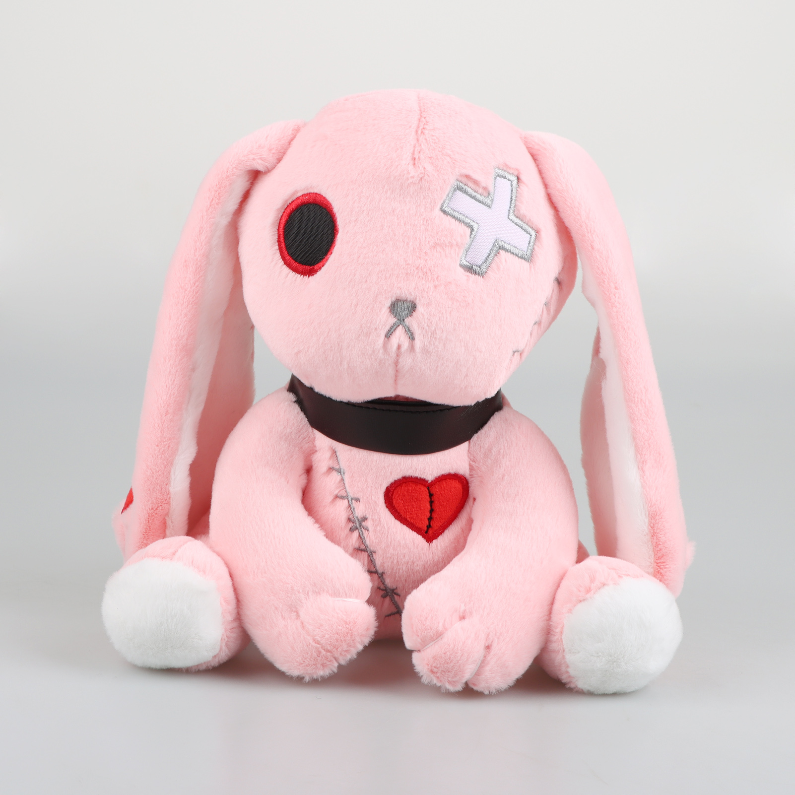 Creepy Crazy Bunny Plush, Spooky Gothic Bunny Stuffed Animal Cute