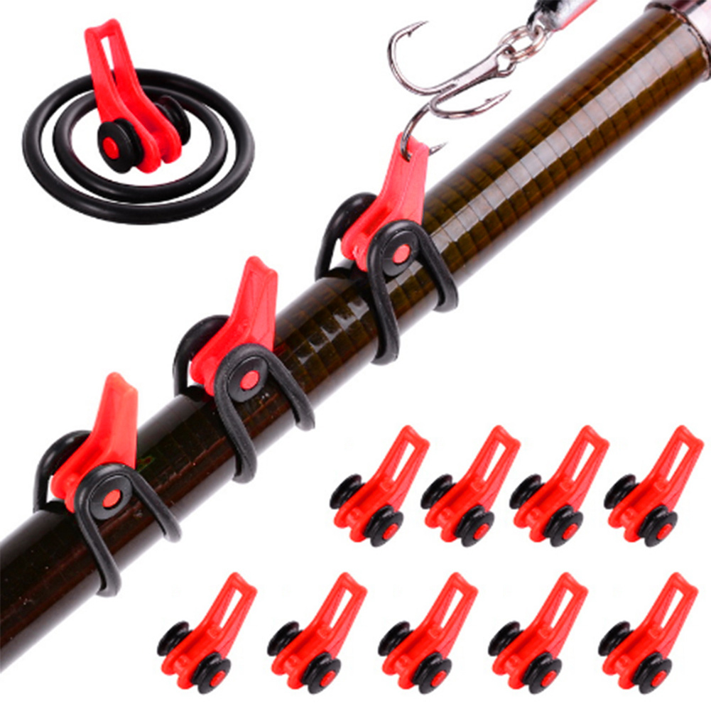 10 Pcs Fishing Rod Hook Keeper Plastic Fishing Hook Secure Holder Fishing  Lures Baits Keeper Hook Secure Device, Hooks -  Canada