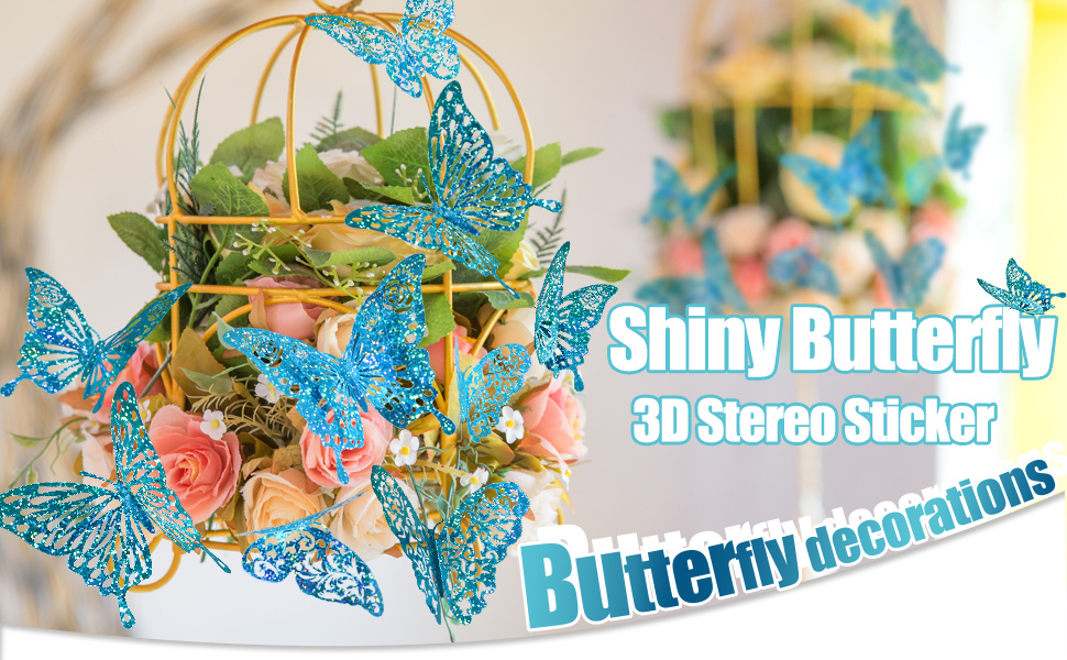 Set di adesivi per Scrapbooking artigianali con adesivo decorativo a  farfalla con piume colorate 2 pezzi