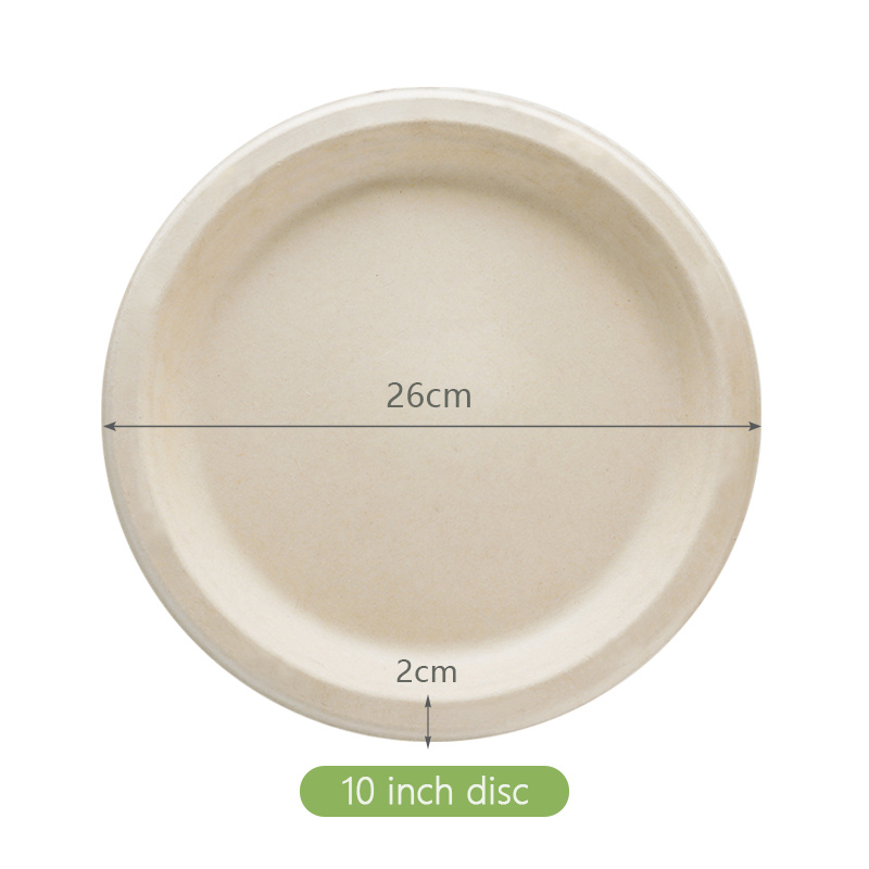 Paper Plates Plates Heavy Duty Disposable Paper Plates, Bagasse Natural  Biodegradable Sugarcane Plates, Sugarcane Pulp Natural Color, Waterproof &  Oil-proof, Perfect For Parties & Catering! - Temu