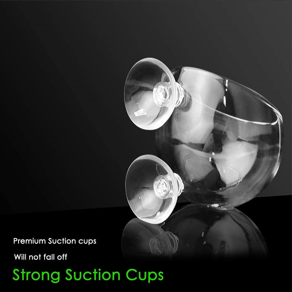 Grow Your Own Suction Cup Glass Fish Tank Plant Cultivation Flower Pot