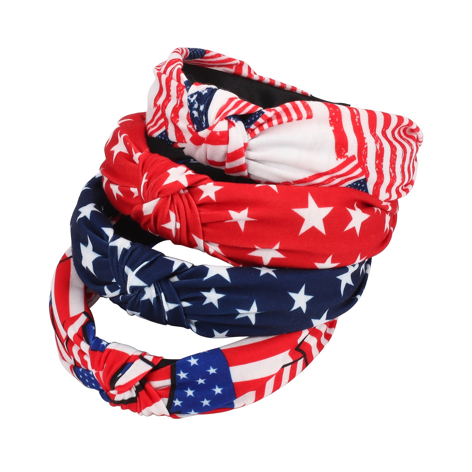 4th of July Bow Straw Topper, Red Blue White Straw Topper Stanley