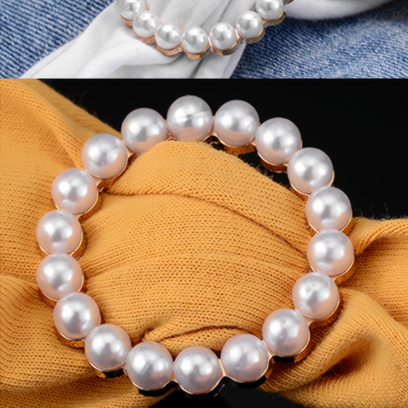 1pc Waist Buckle Faux Pearl Design Button Zinc Alloy Button Cloth Decor, Free Shipping, Free Returns