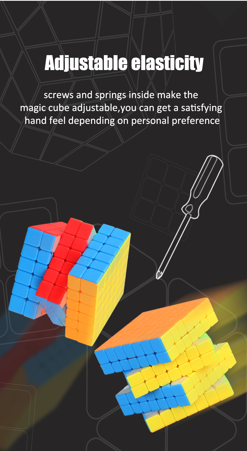 Magic Cube 6x6 7x7 8x8 Speed Magic Cube Tank Series - Temu