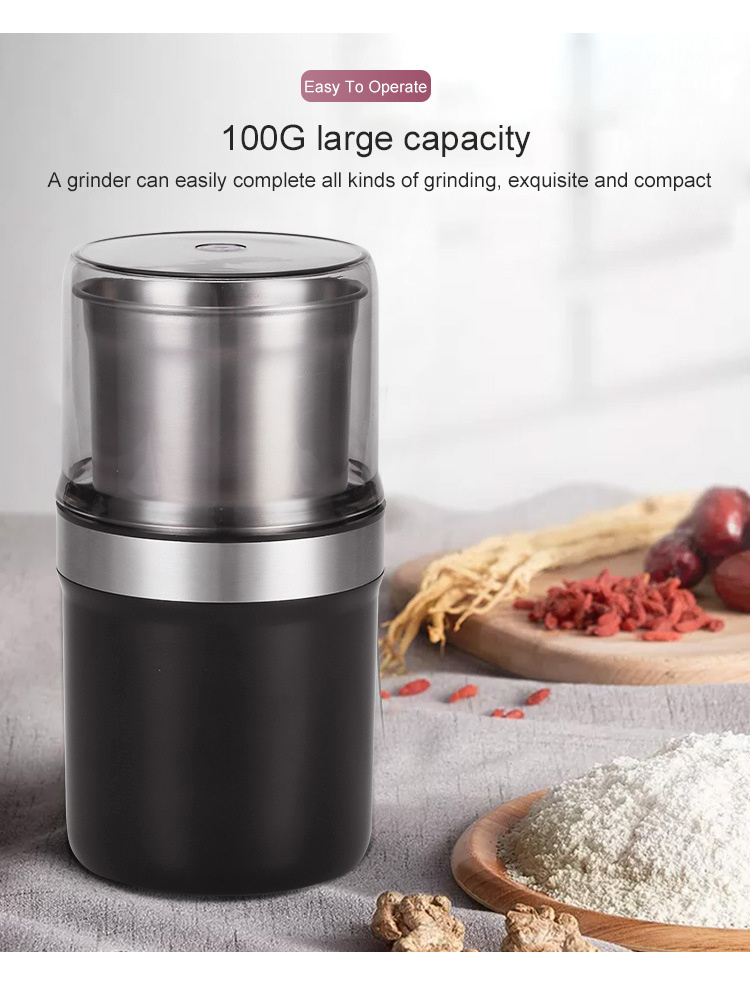 Dropship 1pc Automatic Grinder; Detachable Washable Design Garlic Herbal  Grain Spice Grinder; Electric Coffee Bean Grinders to Sell Online at a  Lower Price