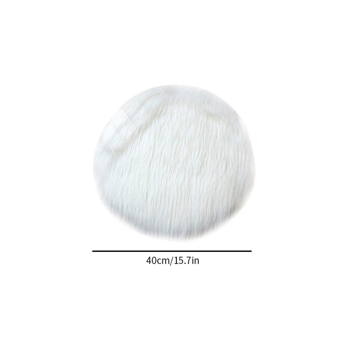 1pc Round Plush Seat Cushion Chair Cover, Plush Floor Rug, Soft Area Rug For Bedroom, Fluffy Rug, Living Room Shaggy Rug, Shaggy Carpet