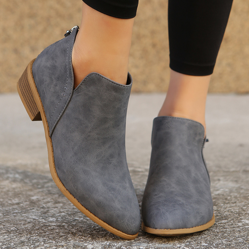 Dark gray hot sale ankle booties