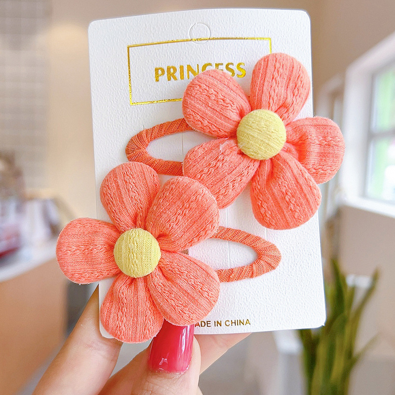 3/4/6 Pcs Baby Hair Clips Flower Printed Kids Girl Hairpins Colorful  Princess Children Barrettes Baby Girl Hair Accessories