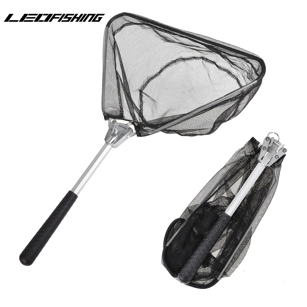 1 Set Portable Fishing Landing Net With Telescoping Pole Handle, Durable  Fishing Net For Freshwater, Extend To 2.6-6.5FT/79.25-198.12cm  2.6-10FT/79.25