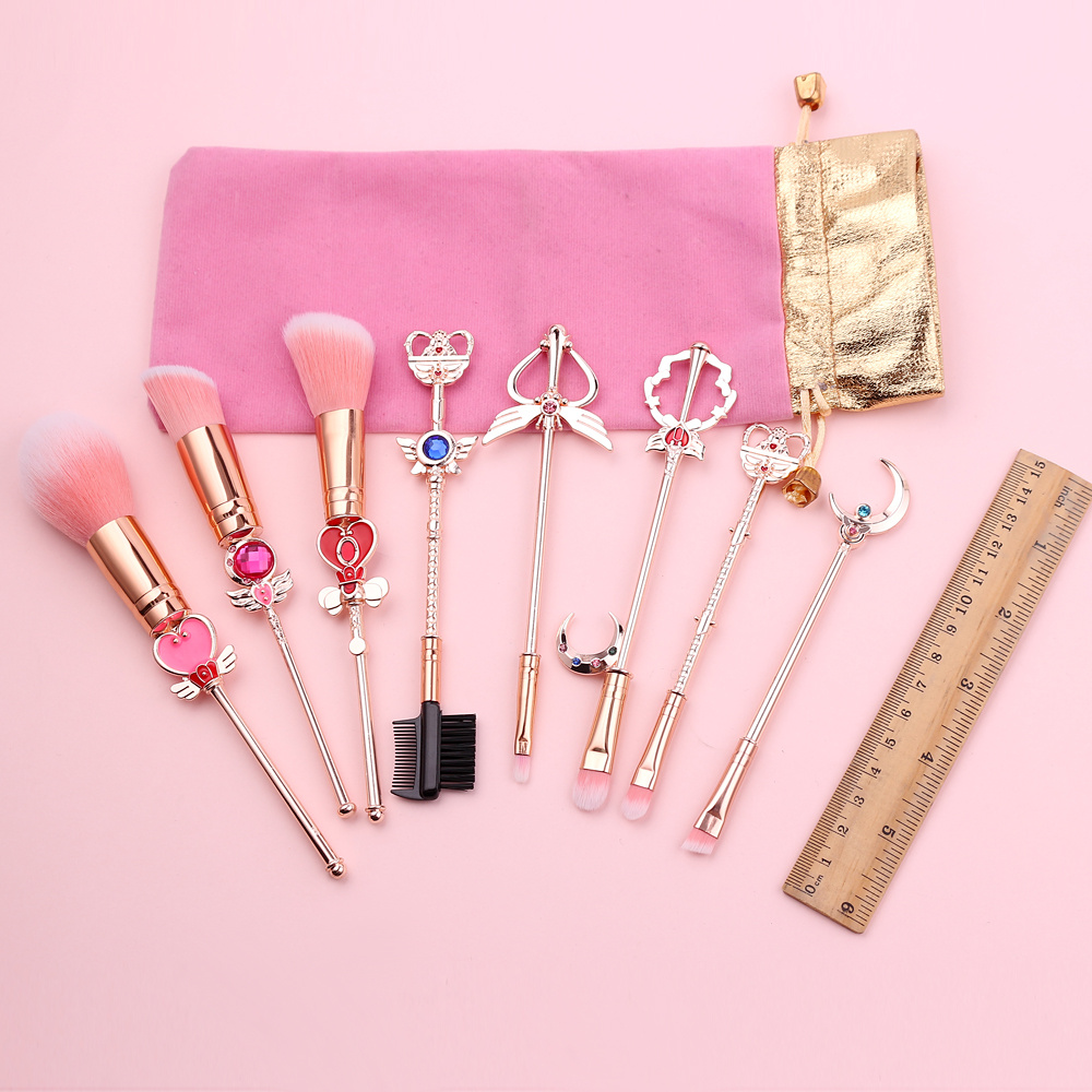Husbando Anime Makeup Brush Set – Pink Sweetheart