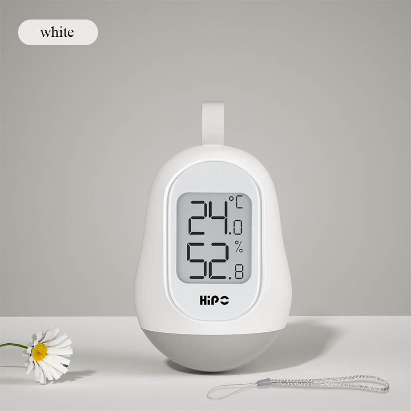 Mini Thermomètre Hygromètre Intérieur Numérique à Haute Précision thermomètre  Maison avec Support Pliant Et Réveil pour Indicateur du Niveau de Confort  du Maison Bureau Cuisine Jardin etc Blanc