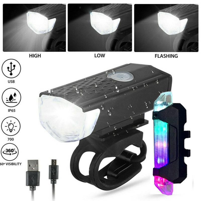 Luz LED súper brillante para bicicleta,Faro de bicicleta recargable por  USB, 5 modos, faro de bicicleta impermeable, MTB Off-Road Ciclismo Viajes