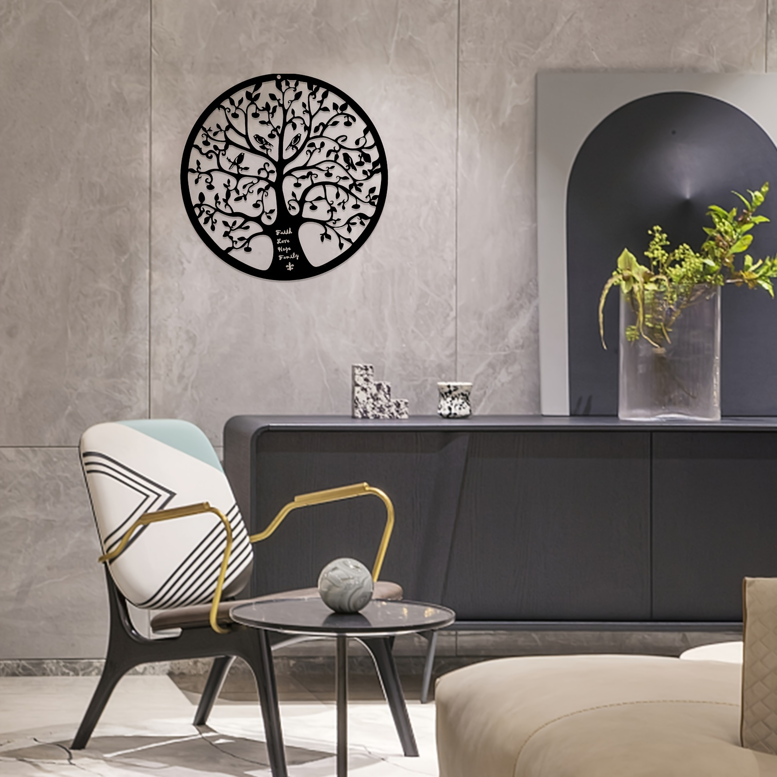 1pc Tree Of Life Metal Wall Art 11 X11 Room Decor Home Decor Shop On 