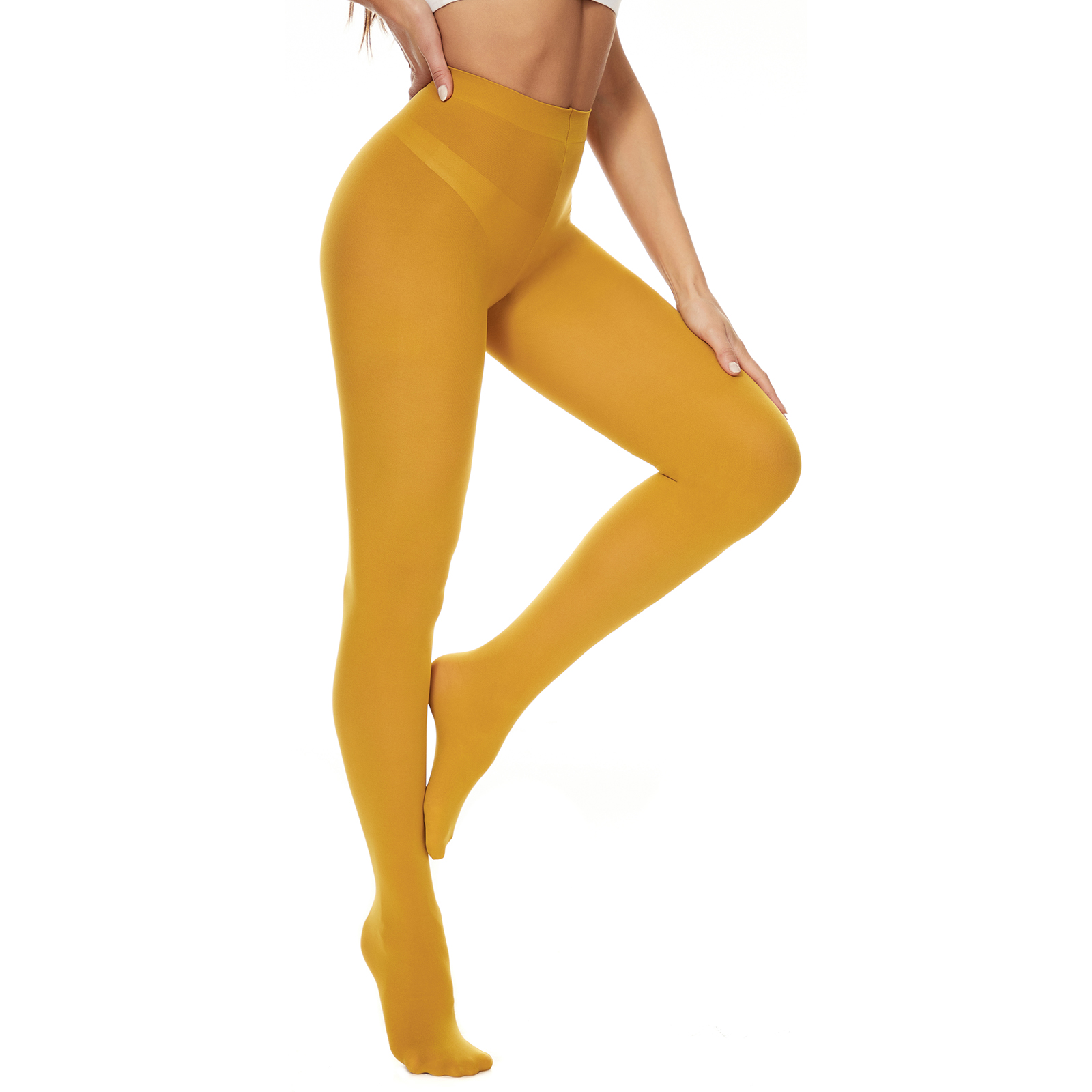 Mustard Tights Music Festival Cosplay Women's Color Tights - Temu