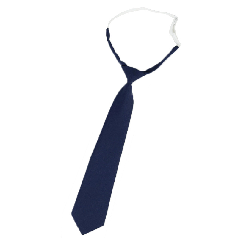 Solid Color Zipper Tie