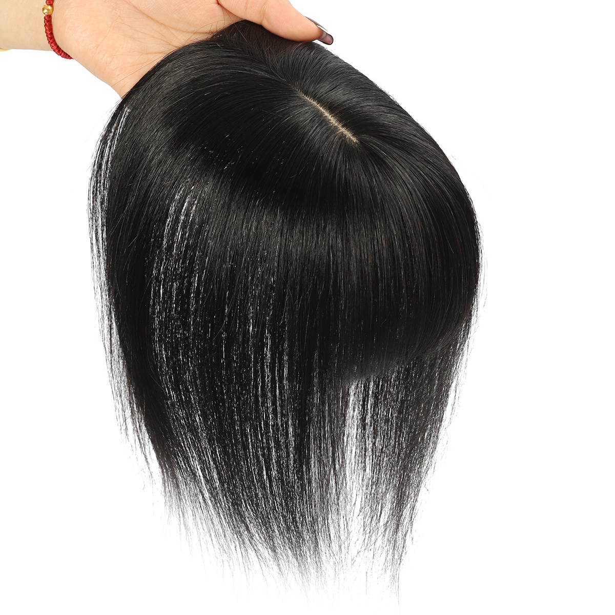 12inch Hand Made Human Hair Toppers Wigs Clip In Bangs For Women - Beauty &  Personal Care - Temu