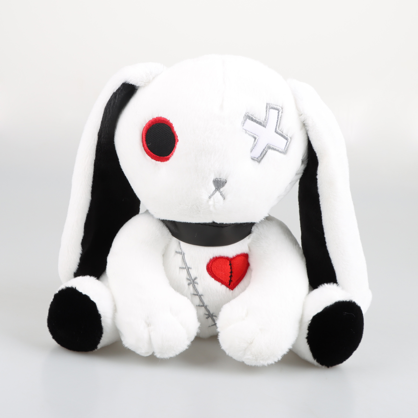 Creepy Crazy Bunny Plush, Spooky Gothic Bunny Stuffed Animal Cute