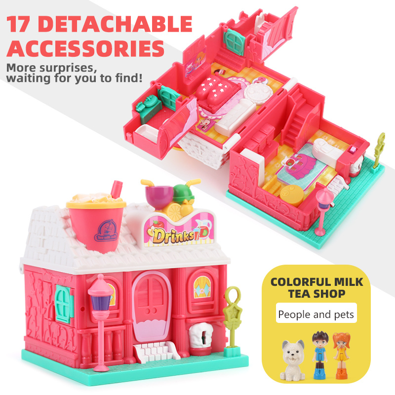 1set Surprise City Children'S Treasure Box Toy For Girls - Doll House Blind  Box - Little Princess Birthday Gift A And B Two Random Colors